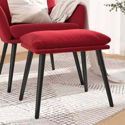 Non communiqué vidaXL Tabouret 45x29,5x35 cm velours bordeaux341509 Rouge - Publicité Non communiqué vidaXL Tabouret 45x29,5x35 cm velours bordeaux341509 Rouge - Publicité