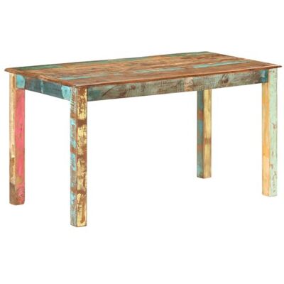 vidaXL - 140x70x76 - Bois massif recyclé - 140x70x76 cm - Dining Table - Publicité vidaXL - 140x70x76 - Bois massif recyclé - 140x70x76 cm - Dining Table - Publicité