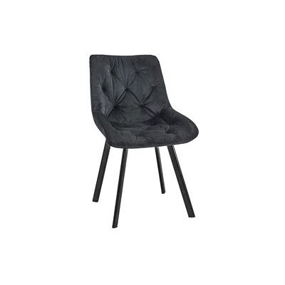 Non communiqué 1 Pièce chaise matelassée de salle à manger en velours AKORD SJ.33 Noir Noir - Publicité Non communiqué 1 Pièce chaise matelassée de salle à manger en velours AKORD SJ.33 Noir Noir - Publicité