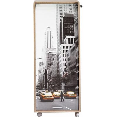 Simmob Caisson de Bureau Chêne 3 Tiroirs 3 Niches Mobile Serrure 47,2 x 107,6 x 47 cm - New York 504 - L 47.2 x l 47 x H 107.6 cm Blanc - Publicité Simmob Caisson de Bureau Chêne 3 Tiroirs 3 Niches Mobile Serrure 47,2 x 107,6 x 47 cm - New York 504 - L 47.2 x l 47 x H 107.6 cm Blanc - Publicité