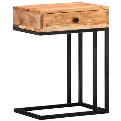 Non communiqué vidaXL Bijzettafel U-vormig 45x30x61 cm massief acaciahout289090 Brun - Publicité Non communiqué vidaXL Bijzettafel U-vormig 45x30x61 cm massief acaciahout289090 Brun - Publicité