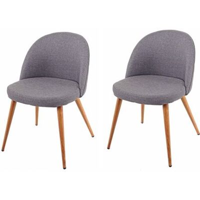 Non communiqué Lot de 2 chaise mendler en bois non pliable interieur H. 77 cm gris Gris - Publicité Non communiqué Lot de 2 chaise mendler en bois non pliable interieur H. 77 cm gris Gris - Publicité