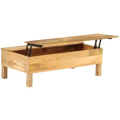 vidaXL Table basse en bois de mango massif 110x55x35 cm - Table basse - Publicité vidaXL Table basse en bois de mango massif 110x55x35 cm - Table basse - Publicité