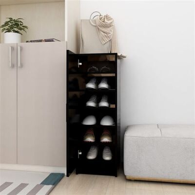 Non communiqué Armoire à chaussures Noir 32x35x92 cm Bois d’ingénierie Noir - Publicité Non communiqué Armoire à chaussures Noir 32x35x92 cm Bois d’ingénierie Noir - Publicité