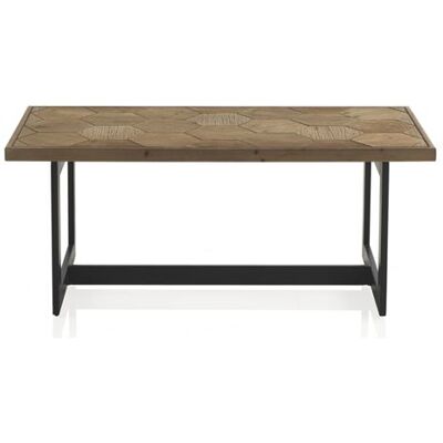 Non communiqué Table basse en bois de sapin naturel - Longueur 123 x Hauteur 50 x Largeur 60 cm -JUANIO- Bois - Publicité Non communiqué Table basse en bois de sapin naturel - Longueur 123 x Hauteur 50 x Largeur 60 cm -JUANIO- Bois - Publicité