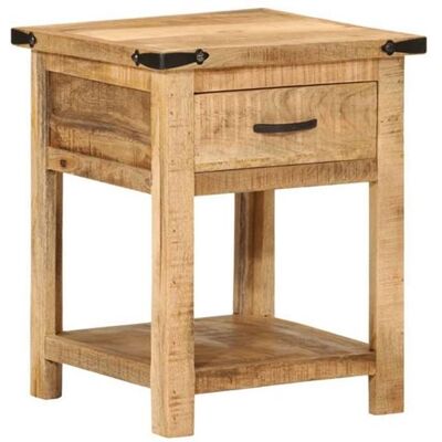 vidaXL Table de Nuit - Bois de Mango - 40x40x50 cm - Marron - Table de Chambre - Publicité vidaXL Table de Nuit - Bois de Mango - 40x40x50 cm - Marron - Table de Chambre - Publicité