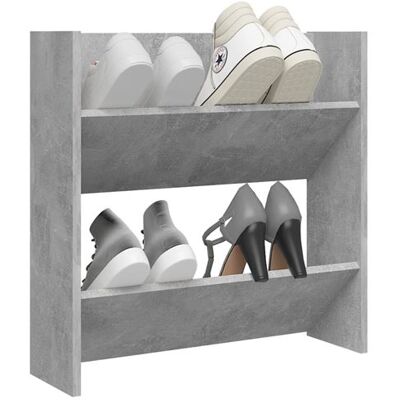 Non communiqué vidaXL Armoire à chaussures murale Gris béton 60x18x60 cm Aggloméré Gris - Publicité Non communiqué vidaXL Armoire à chaussures murale Gris béton 60x18x60 cm Aggloméré Gris - Publicité
