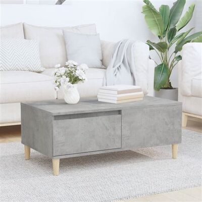 Table basse en eucalyptus gris béton vidaXL - Table de salon - Publicité Table basse en eucalyptus gris béton vidaXL - Table de salon - Publicité