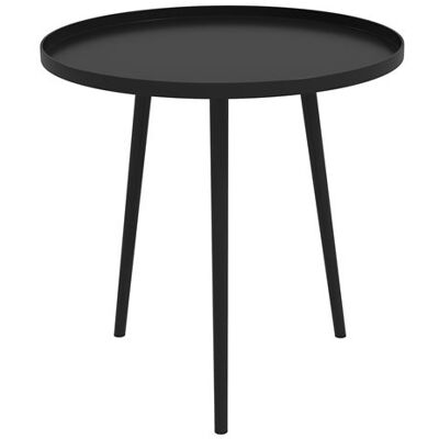 Non communiqué Table basse de jardin d'appoint design scandinave Ø 40 x 50H cm acier époxy noir Noir - Publicité Non communiqué Table basse de jardin d'appoint design scandinave Ø 40 x 50H cm acier époxy noir Noir - Publicité
