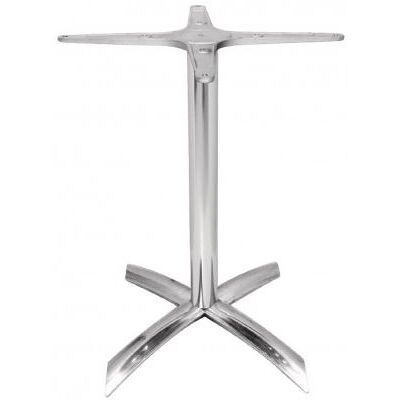 Pied de Table à Plateau Carré de 600 mm Basculant Aluminium - Bolero - - Aluminium 618x618x680mm Gris - Publicité Pied de Table à Plateau Carré de 600 mm Basculant Aluminium - Bolero - - Aluminium 618x618x680mm Gris - Publicité