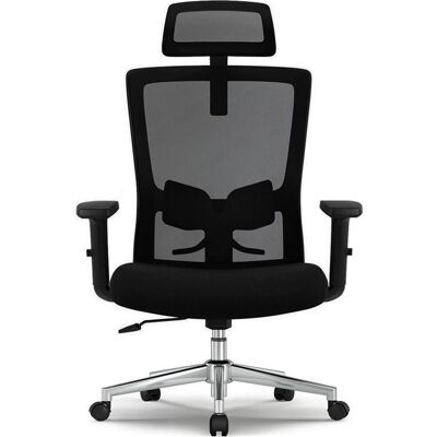 Non communiqué Fauteuil de Bureau Ergonomique, Chaise de Bureau 150KG Confortable à roulettes , Appui-tête et Soutien Lombaire Réglable Noir - Publicité Non communiqué Fauteuil de Bureau Ergonomique, Chaise de Bureau 150KG Confortable à roulettes , Appui-tête et Soutien Lombaire Réglable Noir - Publicité