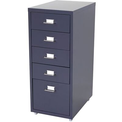Générique Caisson à roulettes Boston T851 69x28x44cm 5 tiroirs gris foncé Gris - Publicité Générique Caisson à roulettes Boston T851 69x28x44cm 5 tiroirs gris foncé Gris - Publicité