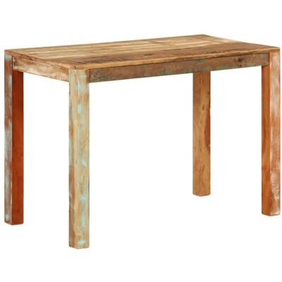Non communiqué vidaXL Table de salle à manger 110x55x76cm Bois massif de récupération Bois - Publicité Non communiqué vidaXL Table de salle à manger 110x55x76cm Bois massif de récupération Bois - Publicité