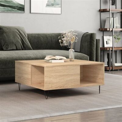 Table basse Sonoma Oak vidaXL - Table d'appoint - Publicité Table basse Sonoma Oak vidaXL - Table d'appoint - Publicité