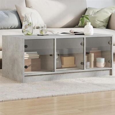 Non communiqué vidaXL Table Basse avec Portes en Verre, Bout de Canapé avec Rangement, Table d'Appoint, Meuble de Salon Salle de Séjour 836416 Gris - Publicité Non communiqué vidaXL Table Basse avec Portes en Verre, Bout de Canapé avec Rangement, Table d'Appoint, Meuble de Salon Salle de Séjour 836416 Gris - Publicité