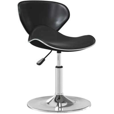 Chaise de salle à manger en cuir synthétique noir vidaXL - Style moderne et élégant - Chaise - Publicité Chaise de salle à manger en cuir synthétique noir vidaXL - Style moderne et élégant - Chaise - Publicité