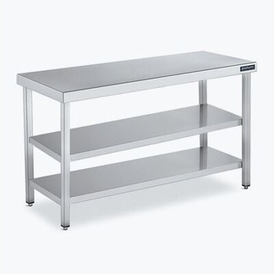 Non communiqué Table Centrale avec 2 étagères Gamme 600 Distform FC260100 Blanc - Publicité Non communiqué Table Centrale avec 2 étagères Gamme 600 Distform FC260100 Blanc - Publicité