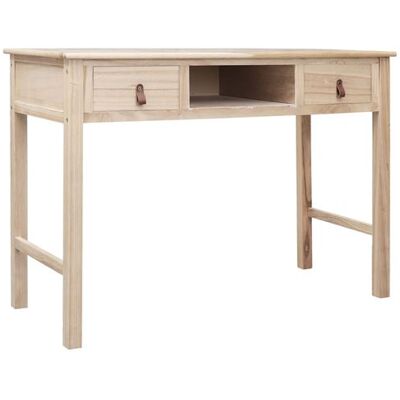 vidaXL Bureau Nature - Bureau Vintage en Bois 110x45x76cm - Publicité vidaXL Bureau Nature - Bureau Vintage en Bois 110x45x76cm - Publicité