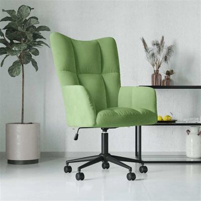 Non communiqué vidaXL Chaise de relaxation Vert clair Velours328175 Vert - Publicité Non communiqué vidaXL Chaise de relaxation Vert clair Velours328175 Vert - Publicité