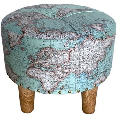 SIGNES GRIMALT Tabouret MDF PVC Bleu - 40x40x33cm - Publicité SIGNES GRIMALT Tabouret MDF PVC Bleu - 40x40x33cm - Publicité