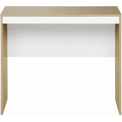Non communiqué Bureau Chêne et Blanc L 91.5 H 77 P 52.5 cm - L 91.5 x l 52.5 x H 77 cm marron - Publicité Non communiqué Bureau Chêne et Blanc L 91.5 H 77 P 52.5 cm - L 91.5 x l 52.5 x H 77 cm marron - Publicité