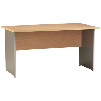 Non communiqué Bureau Winch 140 x 80 cm Hêtre Alu - L 140 x l 80 x H 72 cm jaune - Publicité Non communiqué Bureau Winch 140 x 80 cm Hêtre Alu - L 140 x l 80 x H 72 cm jaune - Publicité
