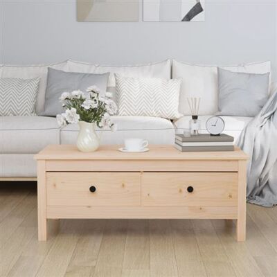 vidaXL Table basse en bois massif de pin - Mobilier intérieur rustique - Publicité vidaXL Table basse en bois massif de pin - Mobilier intérieur rustique - Publicité