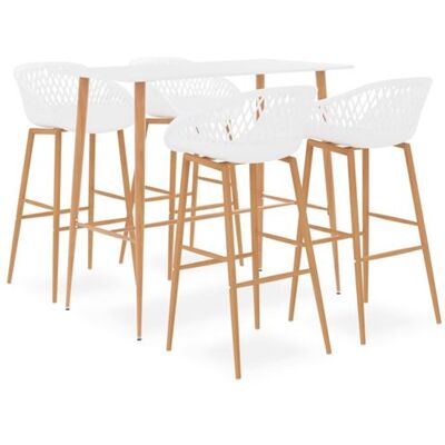 Non communiqué Ensemble de bar 5 pcs Blanc Blanc - Publicité Non communiqué Ensemble de bar 5 pcs Blanc Blanc - Publicité