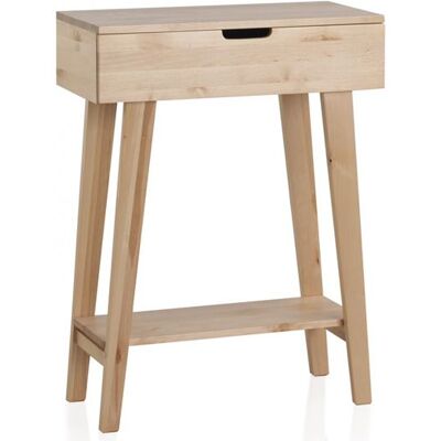 Non communiqué Console, table d'appoint en bois de bouleau massif coloris naturel - Longueur 60 x Hauteur 80 x Largeur 30 cm Naturel - Publicité Non communiqué Console, table d'appoint en bois de bouleau massif coloris naturel - Longueur 60 x Hauteur 80 x Largeur 30 cm Naturel - Publicité