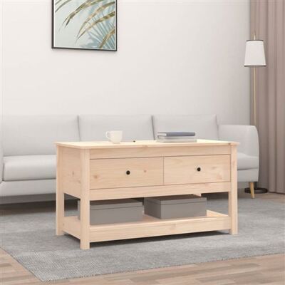 Table basse en pin massif Maisonchic - Style rustique - Publicité Table basse en pin massif Maisonchic - Style rustique - Publicité