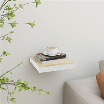 Non communiqué vidaXL Wandschap zwevend 23x23,5x3,8 cm MDF eikenkleurig en wit326567 Brun - Publicité Non communiqué vidaXL Wandschap zwevend 23x23,5x3,8 cm MDF eikenkleurig en wit326567 Brun - Publicité