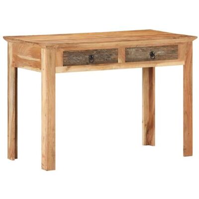 vidaXL Bureau en bois massif recyclé - Style vintage, 110x50x75 cm - Bureau - Publicité vidaXL Bureau en bois massif recyclé - Style vintage, 110x50x75 cm - Bureau - Publicité