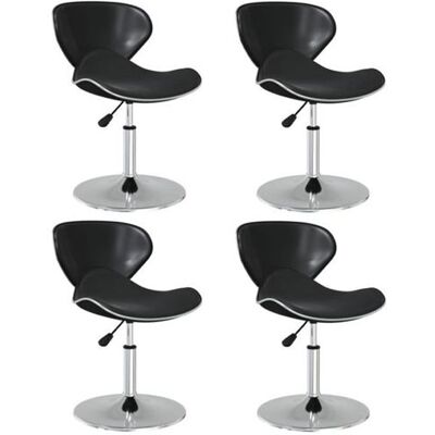 vidaXL 4 chaises de salle à manger noires - Chaises de repas - Publicité vidaXL 4 chaises de salle à manger noires - Chaises de repas - Publicité