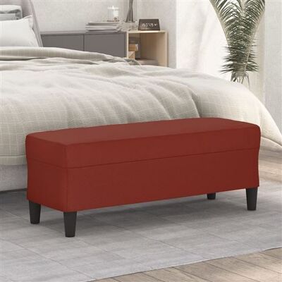 Non communiqué vidaXL Banc Ottoman Banquette Rembourré Banc de Lit Banc d'Entrée Chambre à Coucher Salon Couloir Intérieur Rouge Bordeaux 100x35x41 cm Similicuir Rouge - Publicité Non communiqué vidaXL Banc Ottoman Banquette Rembourré Banc de Lit Banc d'Entrée Chambre à Coucher Salon Couloir Intérieur Rouge Bordeaux 100x35x41 cm Similicuir Rouge - Publicité