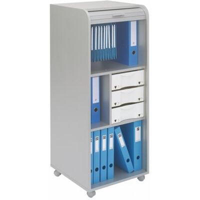 Simmob Caisson Mobile en Aluminium Gris - Mobilier de Bureau - Publicité Simmob Caisson Mobile en Aluminium Gris - Mobilier de Bureau - Publicité