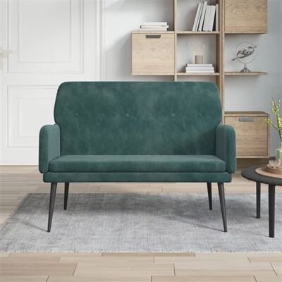 Maisonchic Modèle 514777 Velours Vert Foncé 108x79x79 cm Banquette - Publicité Maisonchic Modèle 514777 Velours Vert Foncé 108x79x79 cm Banquette - Publicité