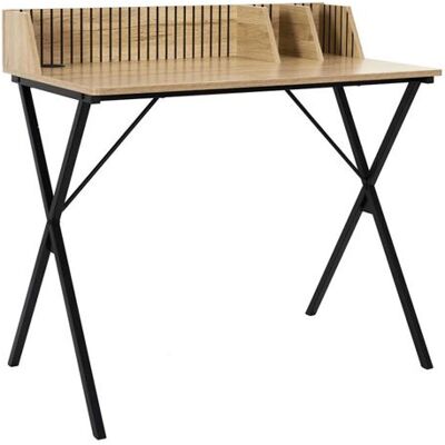 Home Deco Factory - Mobilibrico - Bois Marron - Desk - Publicité Home Deco Factory - Mobilibrico - Bois Marron - Desk - Publicité