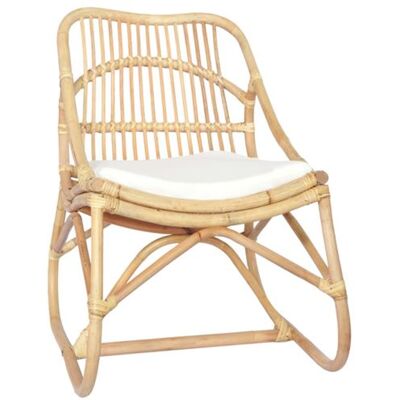 Non communiqué Chaise vidaxl en rotin non pliable H. 78 cm interieur blanc Blanc - Publicité Non communiqué Chaise vidaxl en rotin non pliable H. 78 cm interieur blanc Blanc - Publicité