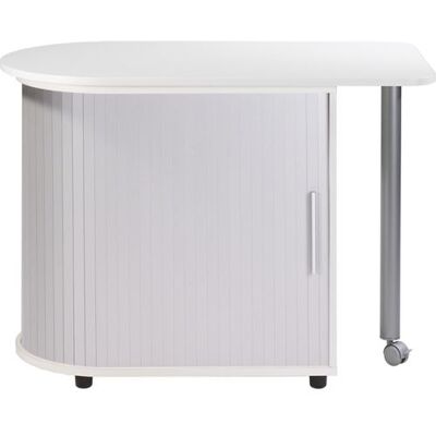 Bureau Pivotant Blanc FUN - Rangement Gain de Place - Publicité Bureau Pivotant Blanc FUN - Rangement Gain de Place - Publicité