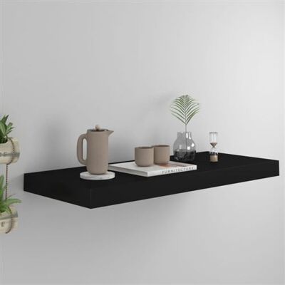 Non communiqué Étagère murale flottante Noir 60x23,5x3,8 cm MDF Noir - Publicité Non communiqué Étagère murale flottante Noir 60x23,5x3,8 cm MDF Noir - Publicité