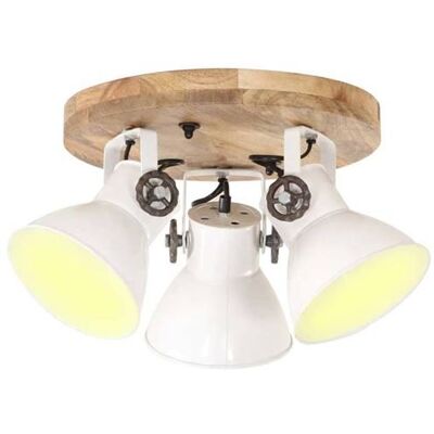 vidaXL Lampe de plafond style industriel 25 W Blanc - Lampe de plafond - Publicité vidaXL Lampe de plafond style industriel 25 W Blanc - Lampe de plafond - Publicité