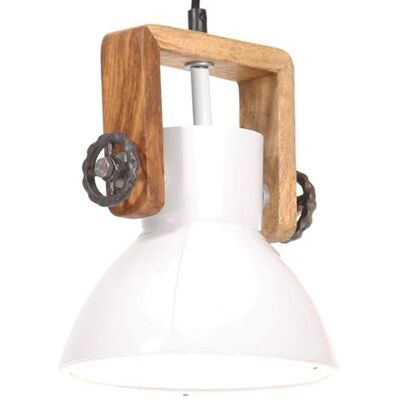 Suspension industrielle vidaXL - E27 25 W Blanc Rustique - Publicité Suspension industrielle vidaXL - E27 25 W Blanc Rustique - Publicité
