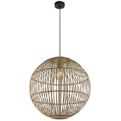 Non communiqué Globo - Suspension design bambou Hildegard - Diam. 50 x H. 150 cm - Beige naturel - Hildegard Beige - Publicité Non communiqué Globo - Suspension design bambou Hildegard - Diam. 50 x H. 150 cm - Beige naturel - Hildegard Beige - Publicité