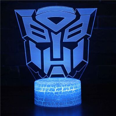 Stack Lampe 3D Tactile Veilleuses Enfant 7 Couleurs avec Telecommande - Transformers #458 - Publicité Stack Lampe 3D Tactile Veilleuses Enfant 7 Couleurs avec Telecommande - Transformers #458 - Publicité