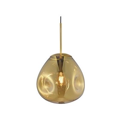 LEITMOTIV Lampe suspendue en verre bronze - Suspension - Publicité LEITMOTIV Lampe suspendue en verre bronze - Suspension - Publicité