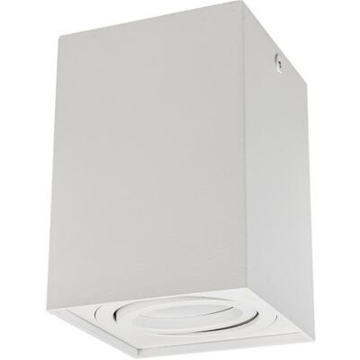 Maclean Lampe Plafond Blanche GU10 - Lampe Carrée en Aluminium - Publicité Maclean Lampe Plafond Blanche GU10 - Lampe Carrée en Aluminium - Publicité