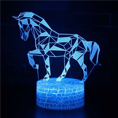 Stack Lampe 3D Tactile Veilleuses Enfant 7 Couleurs avec Telecommande - Cheval #469 - Publicité Stack Lampe 3D Tactile Veilleuses Enfant 7 Couleurs avec Telecommande - Cheval #469 - Publicité