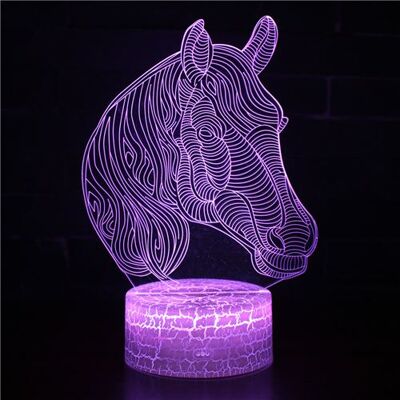 Stack Lampe 3D Tactile Veilleuses Enfant 7 Couleurs avec Telecommande - Cheval #471 - Publicité Stack Lampe 3D Tactile Veilleuses Enfant 7 Couleurs avec Telecommande - Cheval #471 - Publicité