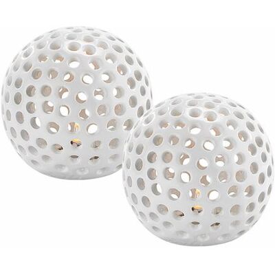 Lunartec : 2 lampes décoratives LED sans fil en céramique - Publicité Lunartec : 2 lampes décoratives LED sans fil en céramique - Publicité