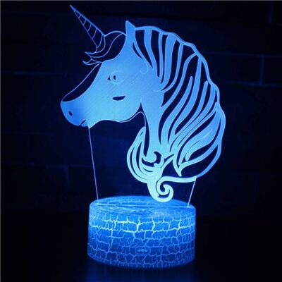 Stack Lampe 3D Tactile Veilleuses Enfant 7 Couleurs avec Telecommande - Licorne #68 - Publicité Stack Lampe 3D Tactile Veilleuses Enfant 7 Couleurs avec Telecommande - Licorne #68 - Publicité